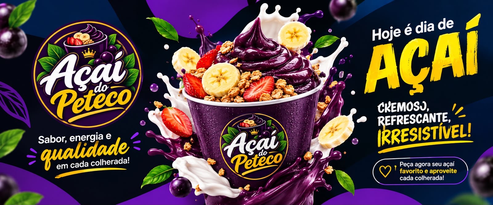 Hoje é dia de Açaí — Açaí do Peteco